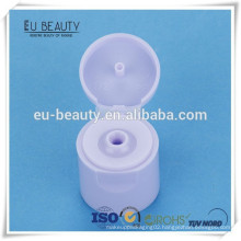 flip top cap for plastic cosmetic cap